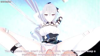 POV Hentai Footjob from Vill V from Honkai Impact