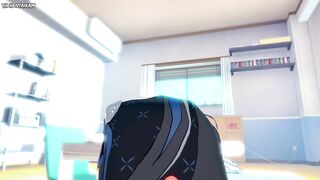 POV Hentai Footjob from Vill V from Honkai Impact