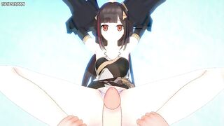 POV Hentai Footjob from Nuwa from Honkai Impact