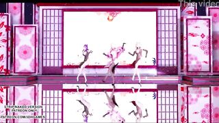 [MMD] Tougen Renka Hot Erotic Dance League of Legends Ahri Kaisa Seraphine Uncensored Hentai