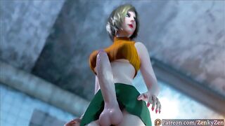 Sexy orgy of futa in pool with large cocks and a lot cum