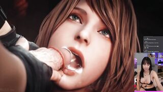 the presidents daughter is a SLUT. Ashley vs Leon! Resident Evil Hentai