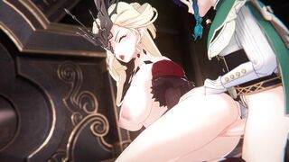 Genshin Impact – La Signora & Venti’s Passionate Sex Scene 3D Hentai Animation