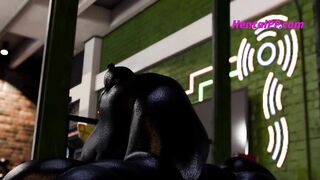 Gwen Get Fucked With Venom Monster Cock ( Cartoon )