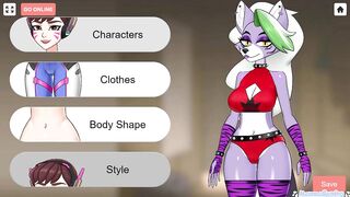 Roleplaying as FNAF Roxanne Wolf Hot Dominating Mistress - Kiss My Camera Hentai Game Sex Gallery