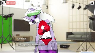 Roleplaying as FNAF Roxanne Wolf Hot Dominating Mistress - Kiss My Camera Hentai Game Sex Gallery