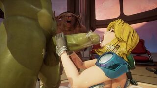 Hulk Monster Cock Fucking Invisible Woman in the Ass - Fantastic Four Susan Storm Hentai Cartoon