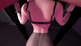 Fucking Fox Ear Girl in Standing Doggie POV