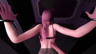 Fucking Fox Ear Girl in Standing Doggie POV