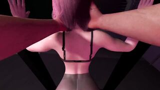 Fucking Fox Ear Girl in Standing Doggie POV