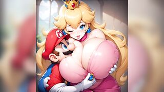 Princess Peach Finds a 1 Up Mushroom and gets a BIG suprise!