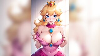 Princess Peach Finds a 1 Up Mushroom and gets a BIG suprise!