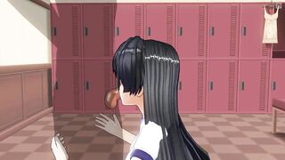 Student in Tracksuit Sucks Cock in Locker Room