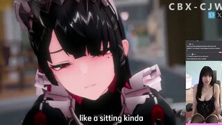 horny maid ellen joe begged for sex in public . zzz hentai