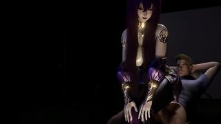 Zi Yan Virtual Vixen with a Booty Spell - 3D Animation