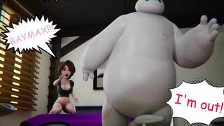Cass x Baymax - MILF fucked by robot cock