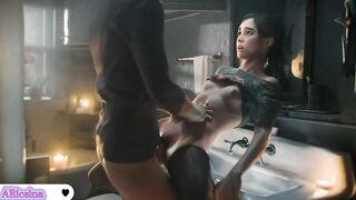 cum on stomach