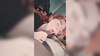 Animated Snowbunny Sucking BBC