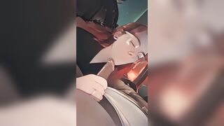 Animated Snowbunny Sucking BBC