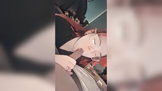 Animated Snowbunny Sucking BBC
