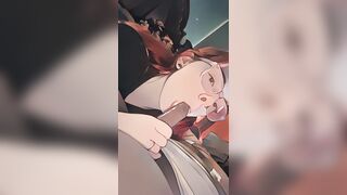 Animated Snowbunny Sucking BBC