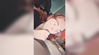 Animated Snowbunny Sucking BBC
