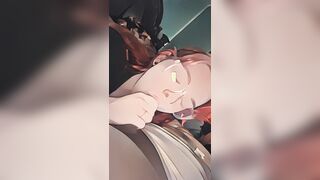 Animated Snowbunny Sucking BBC