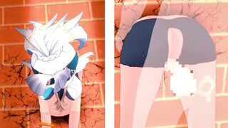 【原神】壁穴にハマったムアラニが壁尻中出しセックスされる3Dエロアニメーション。(むあらにpart3。Genshin Mualani hole in the wall sex.玛拉妮隔墙性爱)