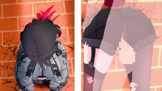 【ゼンレスゾーンゼロ】壁穴にハマったジェーン・ドゥが壁尻中出しセックスされる3Dエロアニメーション。(ジェーンドゥpart3。zzz Jane Doe hole in the wall sex.简杜隔