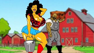 Redneck's Wife. Cartoon. Animation