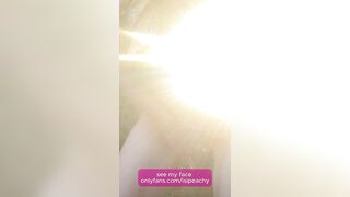 Horny barefoot hippie spits in your mouth and cums in the garden