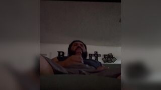 Masturbating to hentai