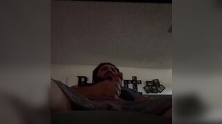Masturbating to hentai
