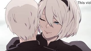 Nier:Automata 2B gets hot sex | Hentai animation