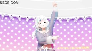 noVR mmd Gura Dance 3d hololive Hentai