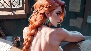 Fucking a hot blonde girl | Cartoon porn [AI generated]