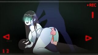 Halloween with Ella - a group of guys gang banging a ghost girl