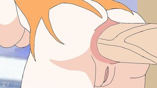 One piece anal hentai parody Nami x Luffy
