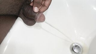 Pee boy asian new pee in the bathroom