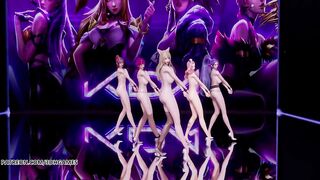 [MMD] SOMI - What You Waiting Naked Kpop Dance KDA Ahri Akali Kaisa Evelynn Seraphine