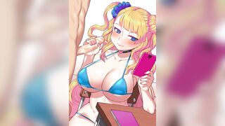 hot blonde handjob