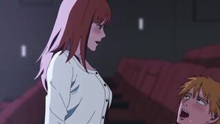 Chainsaw man, Sex at the cinema | Hentai animation