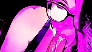 ANIMATED BLOWJOB | FACE FUCK | Slow Sentual Bj