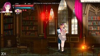 Pink haired lady giving a blowjob in Ghell2 hentai game new gameplay