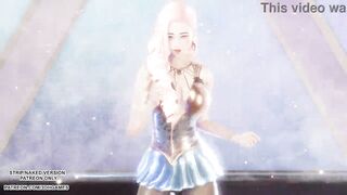 [MMD] HYOLYN - Wait Seraphine Sexy Kpop Dance League of Legends Hentai Uncensored 4K 60FPS