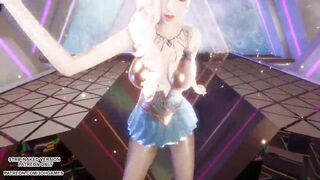 [MMD] HYOLYN - Wait Seraphine Sexy Kpop Dance League of Legends Hentai Uncensored 4K 60FPS