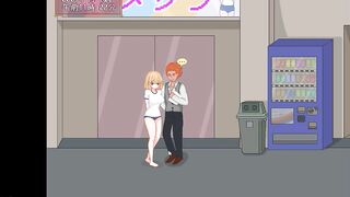 Cute blonde having sex with her teacher in Bt life hentai game