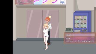 Cute blonde having sex with her teacher in Bt life hentai game