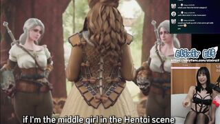 The Witcher Hentai. Ana Henrietta vs 2x Futa Ciri. ????