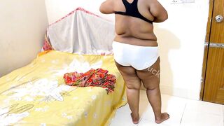 Arabian BBC Hot Naked Mom Wearing Asian Bra Panty & Saree To Seduce Stranger Guy For Fucking